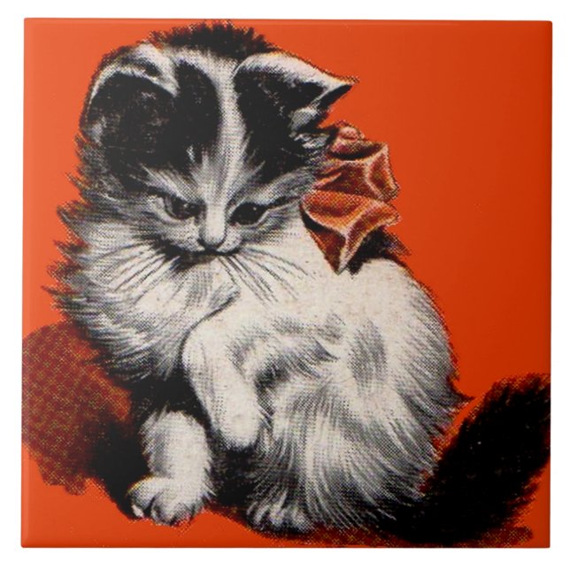 Carreau sweet little kitten (Devant)