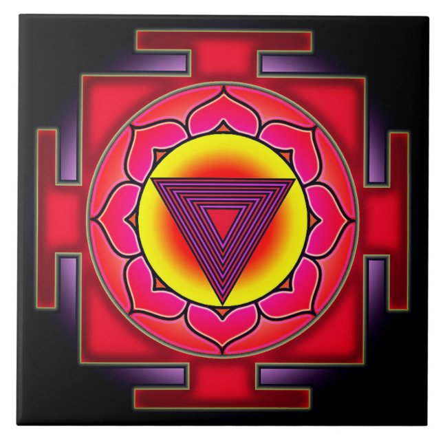 Carreau Symbole de Bhairavi Yantra (Devant)