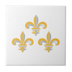 Carreau Symbole de Fleur de Lis