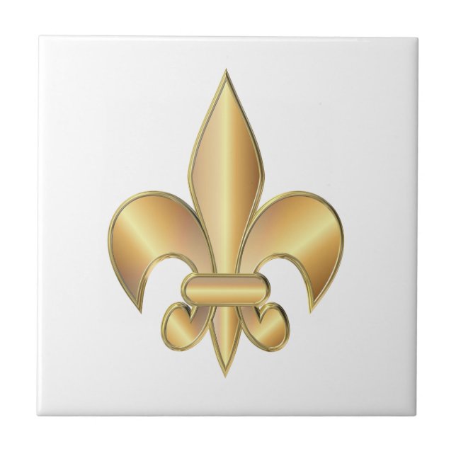 Carreau Symbole de Fleur de Lis (Devant)