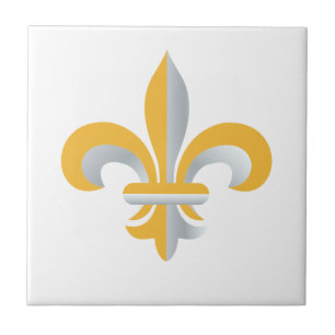 Carreau Symbole de Fleur de Lis
