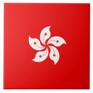 Carreau Symbole de l'orchidée blanche de Hong Kong