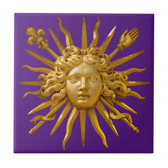 Carreau Symbole de Louis XIV le Roi Soleil (Devant)