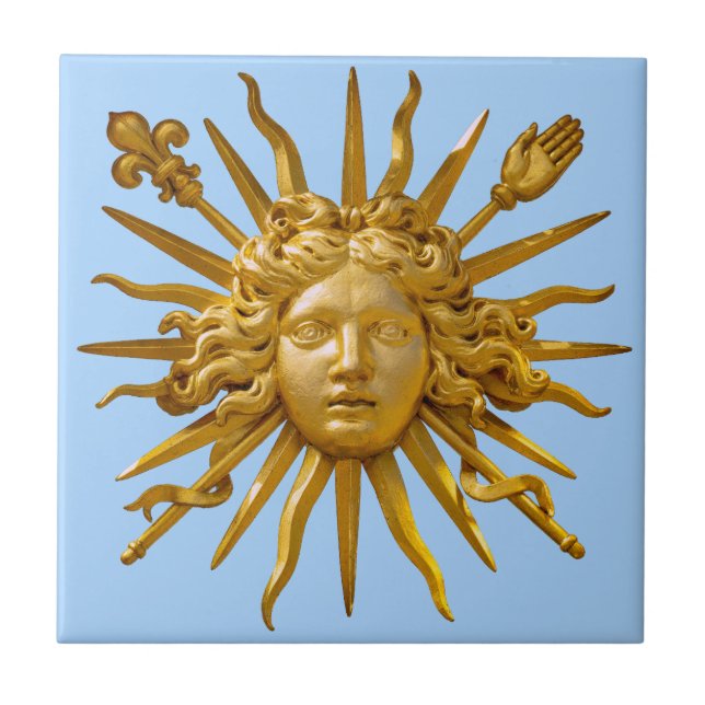 Carreau Symbole de Louis XIV le Roi Soleil (Devant)