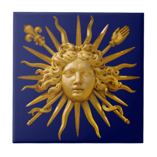 Carreau Symbole de Louis XIV le Roi Soleil