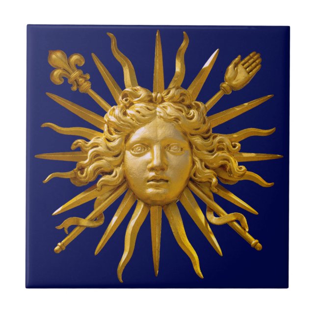 Carreau Symbole de Louis XIV le Roi Soleil (Devant)