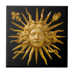 Carreau Symbole de Louis XIV le Roi Soleil