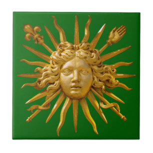 Carreau Symbole de Louis XIV le Roi Soleil