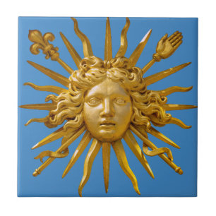 Carreau Symbole de Louis XIV le Roi Soleil
