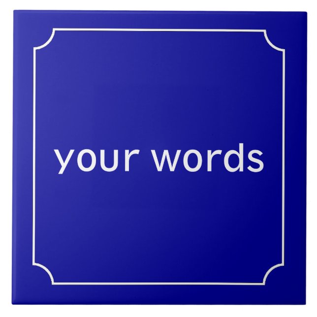 Carreau Symbole de rue français (Devant)