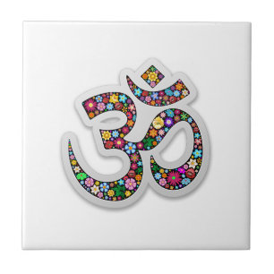 Carreau Symbole de yoga d'Aum Namaste d'ohm de l'OM