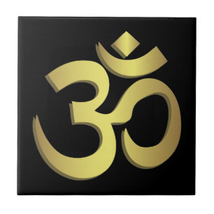Carreau Symbole de yoga de l'OM (Aum) Namaste