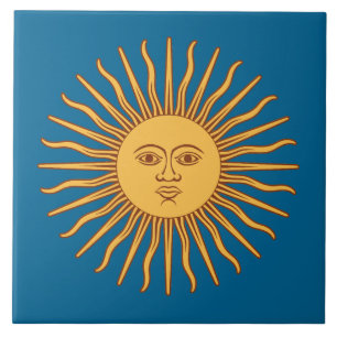 Carreau Symbole d'un dieu soleil