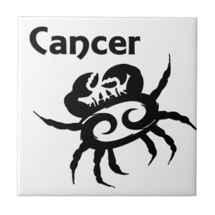 Carreau Symbole et signe du zodiaque Cancer