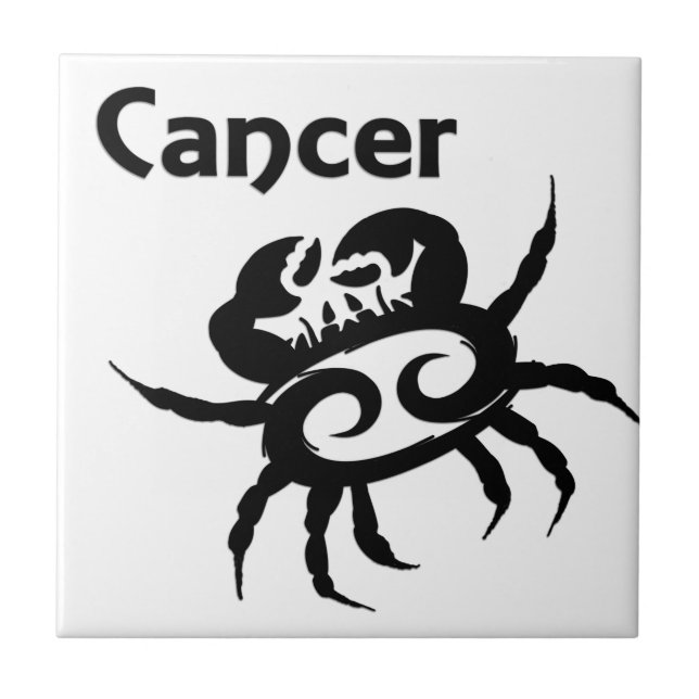 Carreau Symbole et signe du zodiaque Cancer (Devant)