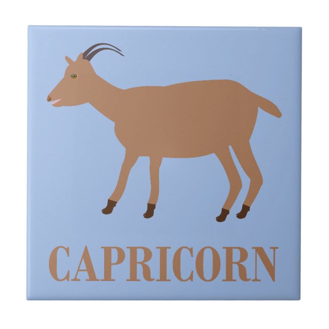 Carreau Symbole étoile Capricorne Chèvre (Devant)