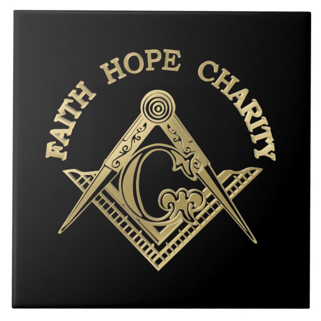 Carreau Symbole maçonnique (Devant)