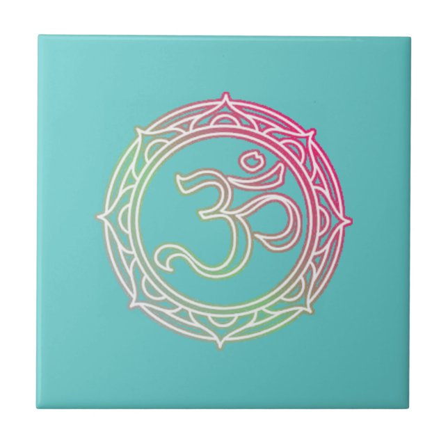 Carreau Symbole Om Sanskrit (Devant)