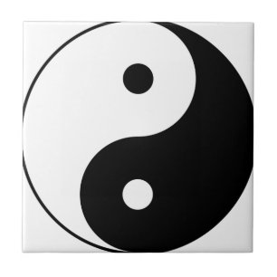 Carreau Symbole philosophique motivationnel Yin et Yang