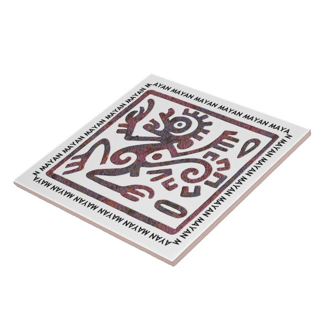 Carreau Symbole singe maya (Côté)