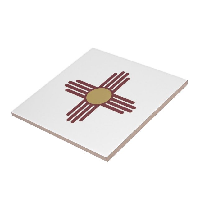 Carreau symbole Zia du Nouveau-Mexique (Côté)