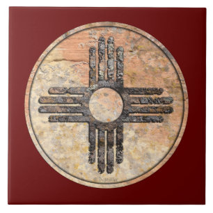 Carreau Symbole Zia Sun du Nouveau-Mexique - Talking Canyo