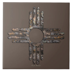 Carreau Symbole Zia Sun du Nouveau-Mexique - Talking Canyo