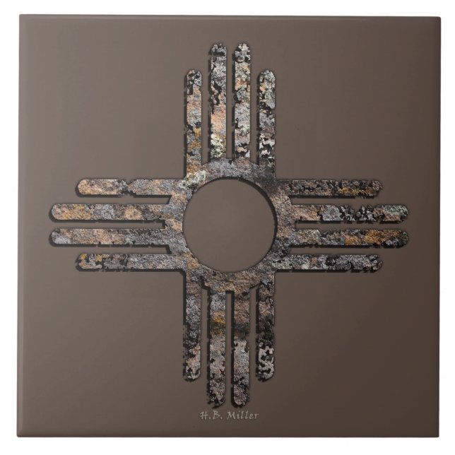 Carreau Symbole Zia Sun du Nouveau-Mexique - Talking Canyo (Devant)