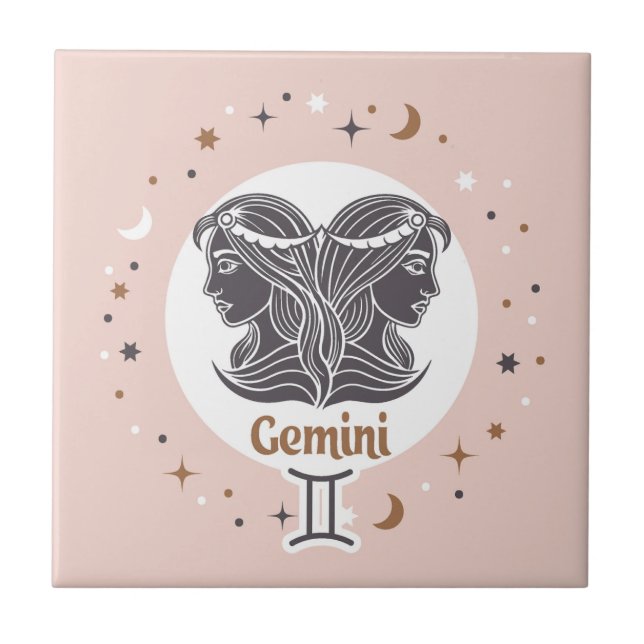 Carreau SYMBOLE Zodiaque Gemini (Devant)