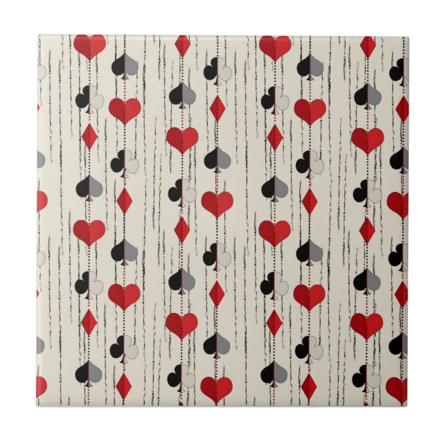 Carreau Symboles de carte de jeu de poker (Devant)