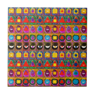 Carreau Symboles élémentaires Motif Meditation Aid Tattva