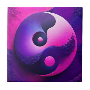 Carreau Symbolisme coloré de Yin Yang Yin, des Lumières vi
