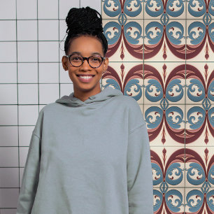 Carreau Symétrie florale Abstraite moderne du milieu du si