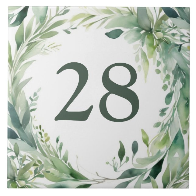 Carreau Sympathique Greens Custom House Numéro Plaque (Devant)