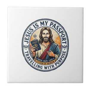 Carreau T-shirt de missions mondiales missionnaire Jésus c