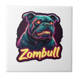 Carreau T-Shirt essentiel pour chien zombie bouledogue ang