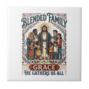 Carreau T-shirt famille recomposée Jésus famille recomposé