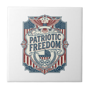Carreau T-shirt graphique vectoriel Baby Shower patriotiqu