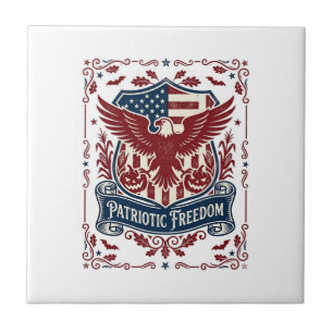 Carreau T-shirt graphique vectoriel d'Halloween patriotiqu