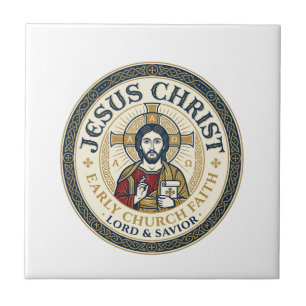 Carreau T-Shirt Jésus Pères du Désert Ancien Chrétien Ins