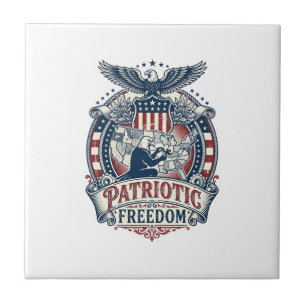 Carreau T-shirt vectoriel pour amateur de puzzles patrioti