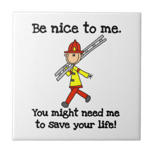 Carreau T-shirts et Cadeaux pour Pompiers Sauveurs de Vie