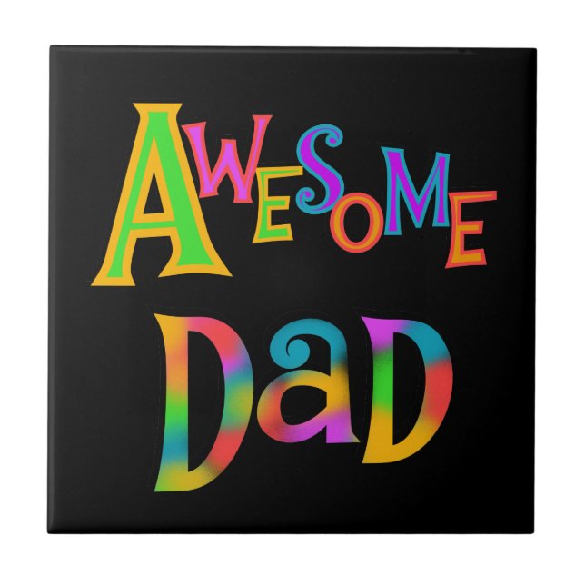 Carreau T-shirts et cadeaux superbes papa (Devant)