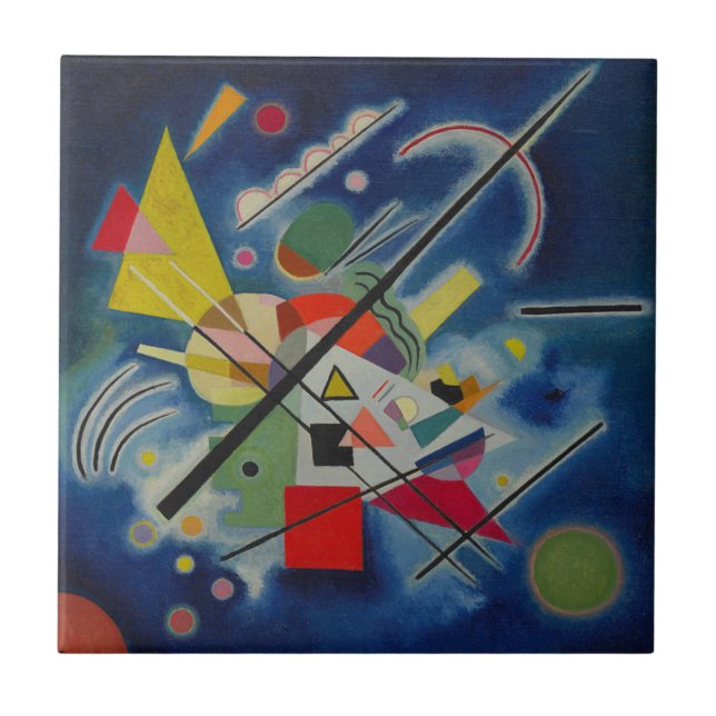 Carreau Tableau bleu de Kandinsky (Devant)
