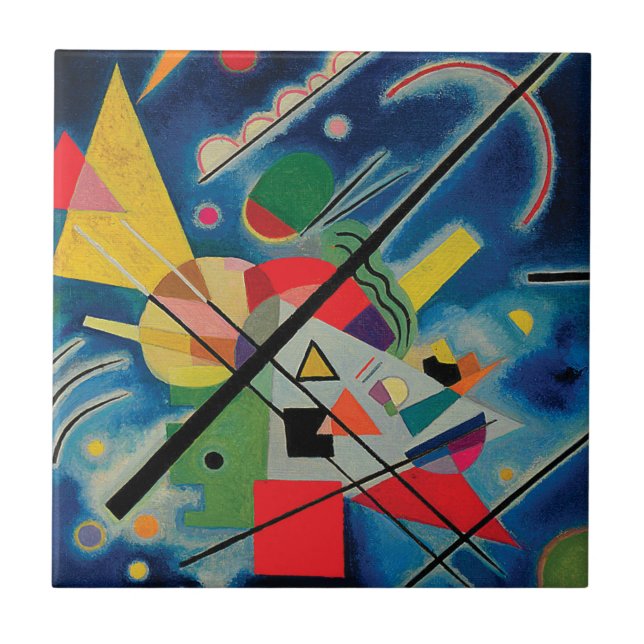Carreau Tableau bleu par Carrelage Wassily Kandinsky (Devant)