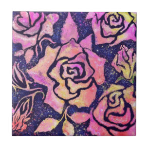 Carreau Tableau Carrelage en céramique Rose