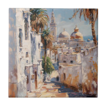 Tableau impressionniste de Tunis