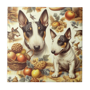 Carreau Tableau vintage Bull Terrier