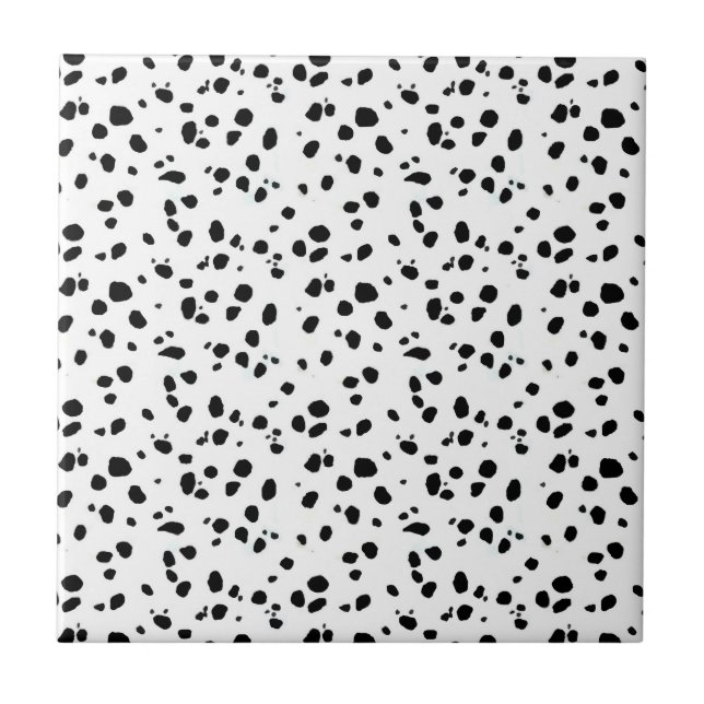 Carreau Taches dalmatiennes, copie dalmatienne, fourrure (Devant)