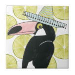 Carreau Taco à propos d'amour | Toucan Sombrero<br><div class="desc">Profitez de ce design toucan créatif sur un produit ou une pièce murale pour améliorer et ajouter au monde qui vous entoure. Artiste : Grace Popp</div>